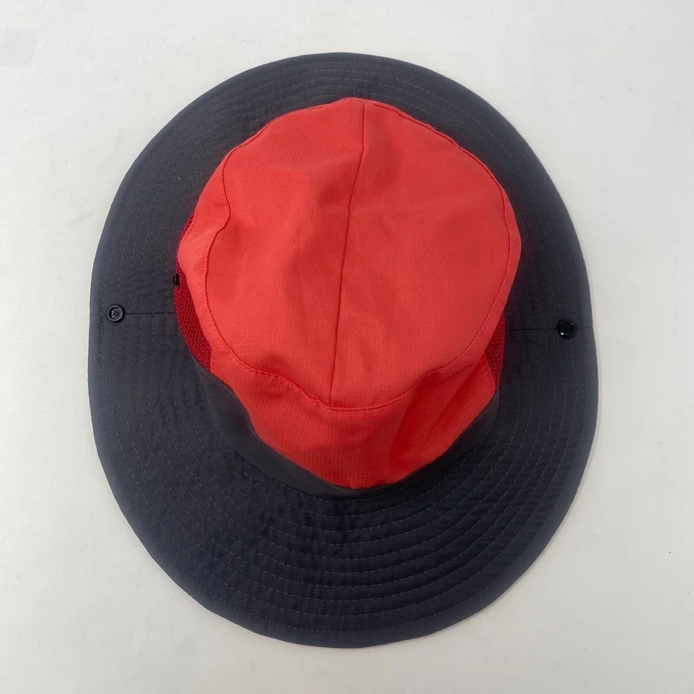 Sun Shade Boonie Hat Adjustable Foldable Bucket Ponytail Mesh Women's Pink‎